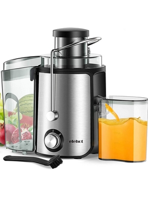 Centrifuga Frutta e Verdura Professionale Due Velocità Separatore Polpa Automatico Leva di Sicurezza Acciaio Inox BPA Free di ELEHOT