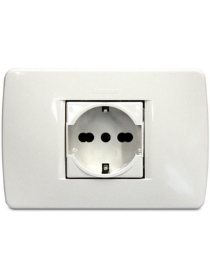 Luna Premont Kit Presa Standard Tedesco/Bipasso, Bianco