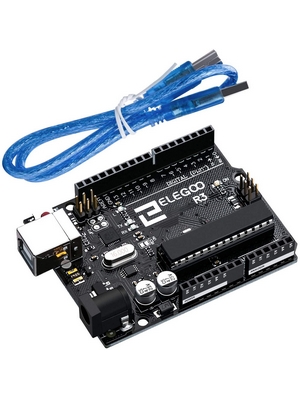 Elegoo UNO R3 Board Scheda ATmega328P ATMEGA16U2 con Cavo USB Compatibile con i progetti IDE di Arduino Conforme alla direttiva RoHS