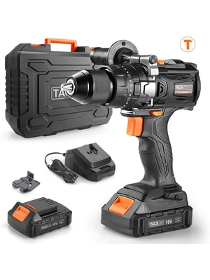 LETTON Kit di attrezzi con trapano avvitatore a batteria 16.8V, 60 accessori Set di Attrezzi con custodia Portaoggetti,kit di riparazione cordless per uso domestico