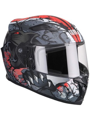CGM Casco integrale 307S PANTHER Rosso, M
