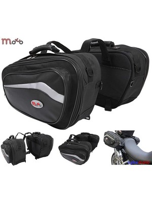 Borse laterali in stile sportivo per moto, con capienza da 44 a 60 L, Pannier moto universale
