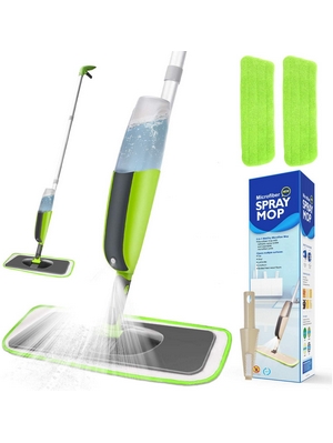 Winpok Lavapavimenti a Spruzzo, Spray Mop Scopa Lavapavimenti a Spruzzo, Scopa con vaporizzatore Integrato Adatti Legno Laminato in Ceramica Piastrelle per Pavimenti