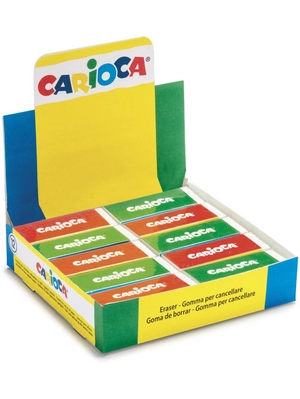 CARIOCA ERASERS |40150 - Set di Gomme Rettangolari, Binche, 20 pezzi