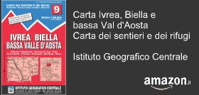 Ivrea, Biella e bassa Val d'Aosta Carta dei sentieri e dei rifugi