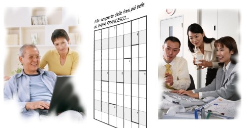 Enigmistica insieme 1 Schema risolto da gruppi di persone distanti che interagiscono sullo stesso Cruciverba