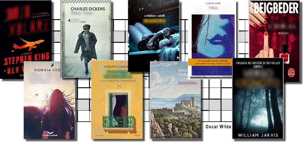 Libri dalla copertina oscurata usati come definizioni